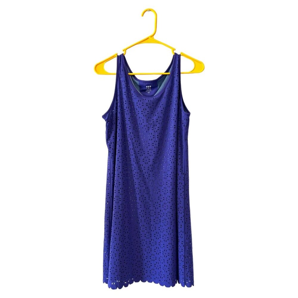 Title Nine Purple Sheath Mini Dress Sleeveless Scoop Neck